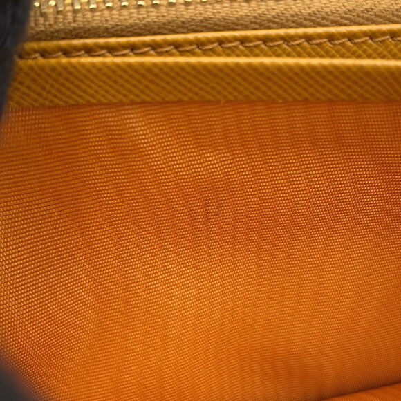 PRADA Orange Leather Saffiano Wallet - Picture 8 of 15